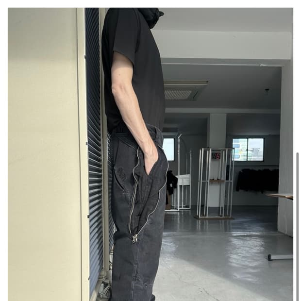 (BROWN)MPa TWO DIVISION POCKETS PANTS