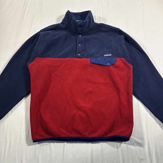 10s 파타고니아 신칠라 스냅-T 네이비/레드/블루