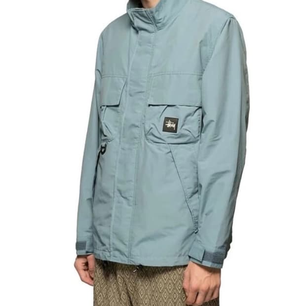 L) 스투시 stussy 카고 유틸리티 자켓 teal 틸