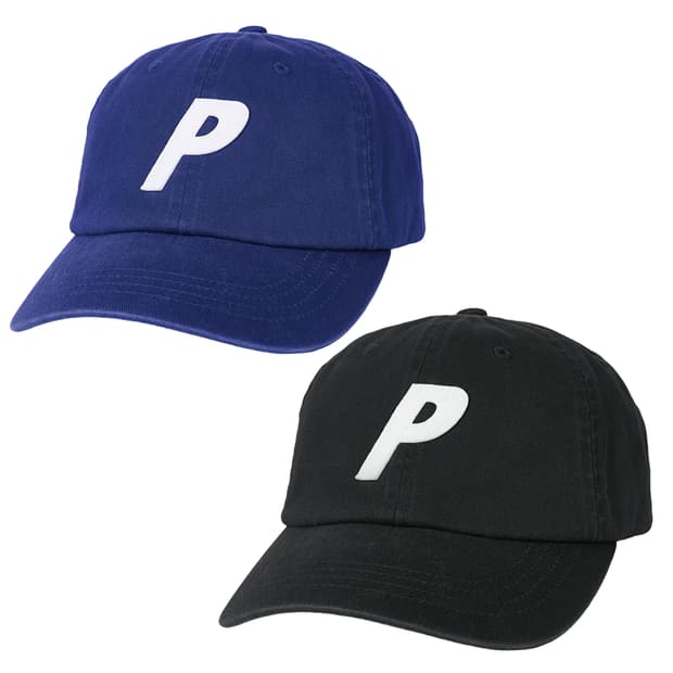 PALACE 팔라스 P 6-패널 캡 - 포쉬 블루, 블랙
