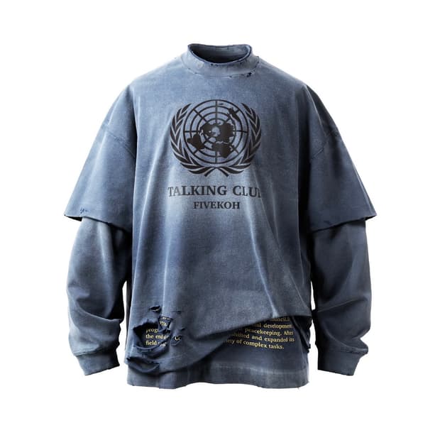 fivekoh 롱슬리브 레이어드 티셔츠 L