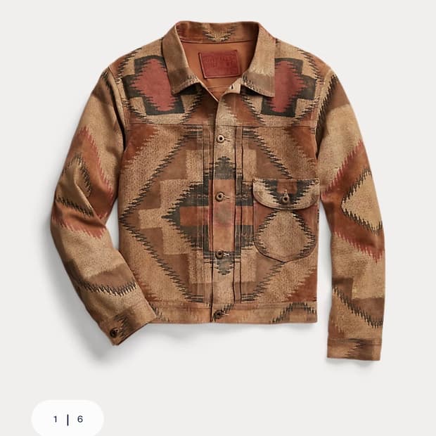 RRL 리미티드 에디션 러프아웃 스웨이드 재킷 M