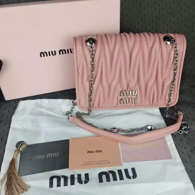 [미우미우 핑크 마쎄라티 숄더백 크로스백] 갸루 히메갸루 빈티지 오네갸루