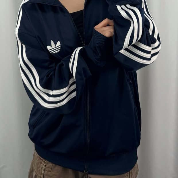 아디다스 네이비 파이어버드 트랙탑 져지