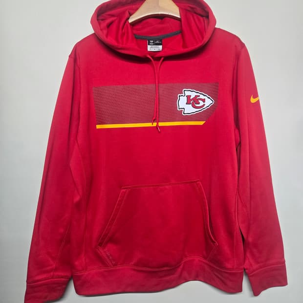 나이키  캔자스시티 치프스 디펜더 도트 폴리플리스 풀오버 후드티M