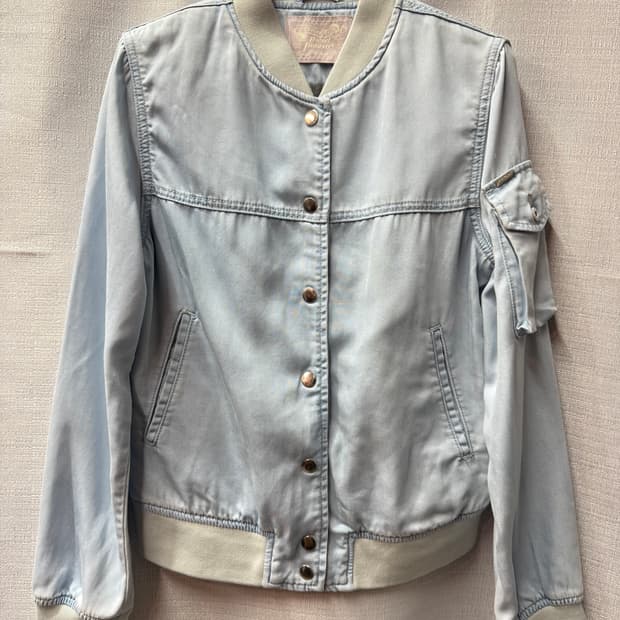 디젤 빈티지 라이트 블루 사이드포켓 봄버자켓 XS(S)