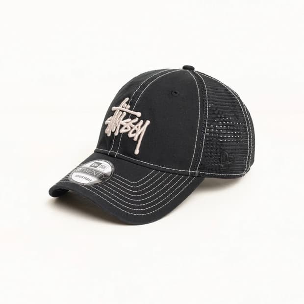 스투시 뉴에라 WASHED BASIC TRUCKER 블랙