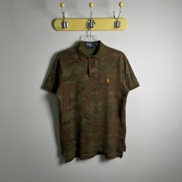 폴로 랄프로렌 카모플라쥬 반팔 폴로 셔츠 S