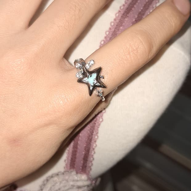 별반지 민트스타 실버링