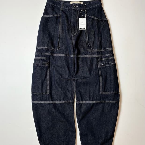 인사일런스 스티치 데님 카고 팬츠 PN8316