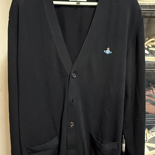 [L] 비비안웨스트우드 남성 가디건 블랙