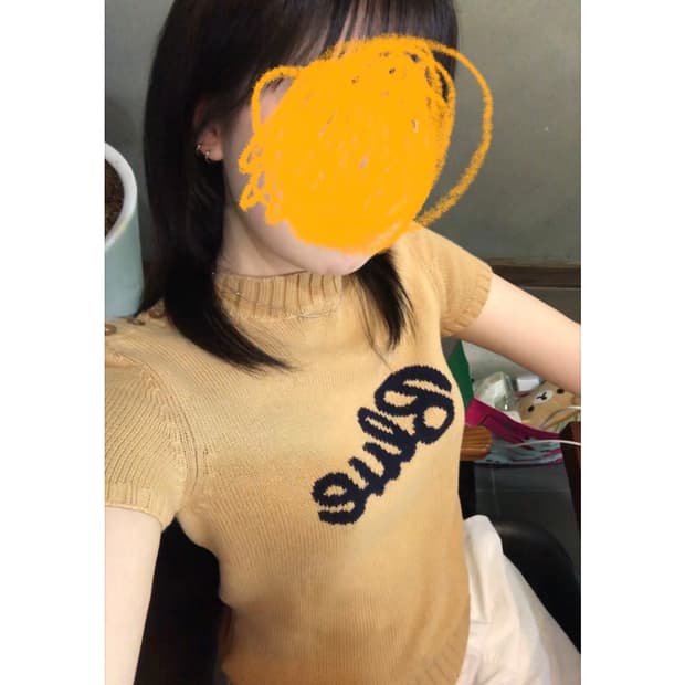 버버리 블루라벨  (빈티지) 반팔 니트