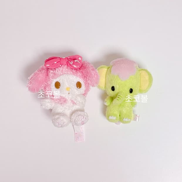 산리오 고전 마이멜로디 & 친구 코끼리 인형 일괄