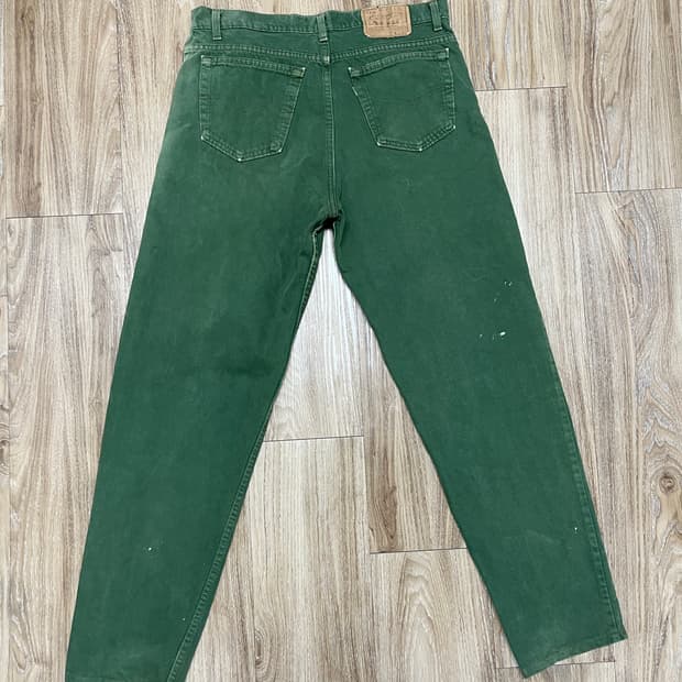 90s USA 리바이스 550 그린 청바지 34