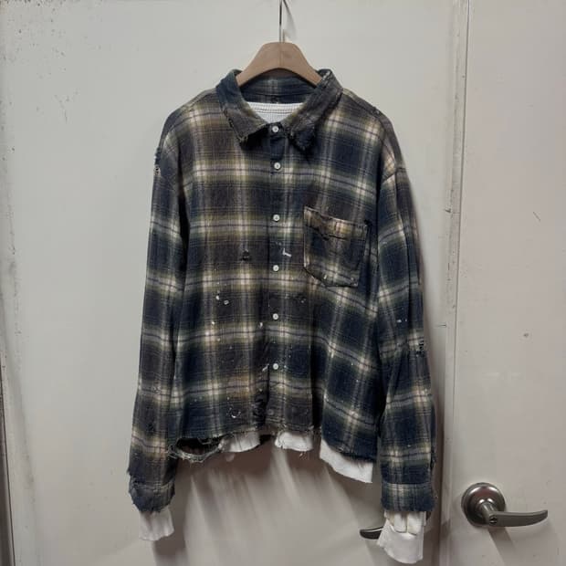 빈티지 체크셔츠