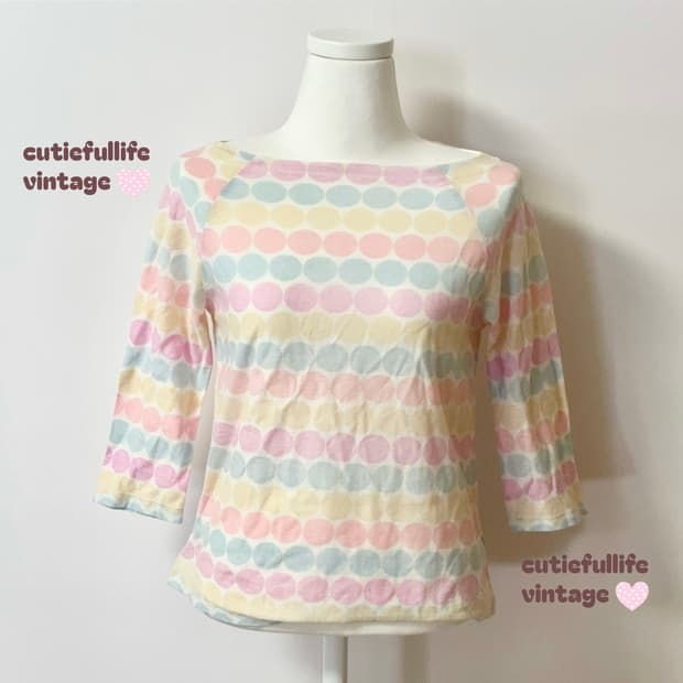 이상한나라의 솜사탕 7부소매  티셔츠