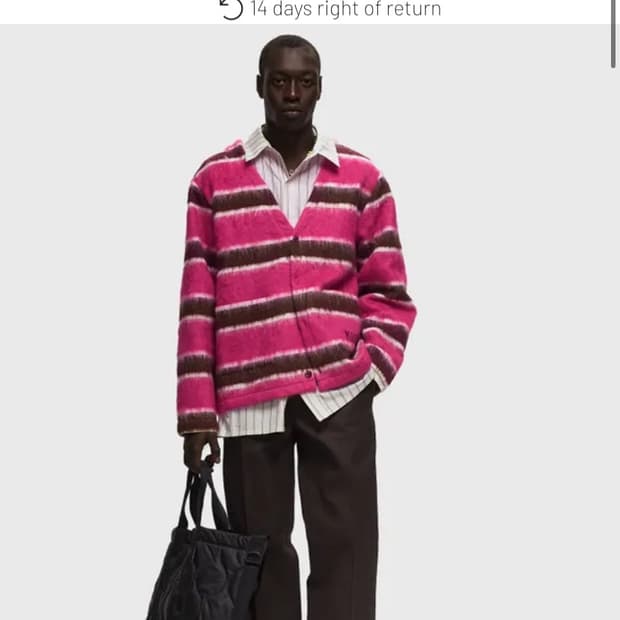 Pleasures 플레져스 모헤어 가디건