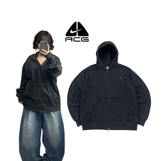 나이키 ACG 00s 헤비코튼 오버핏 후드집업