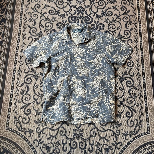 S 폴로 잉어 하와이안 셔츠/W2628