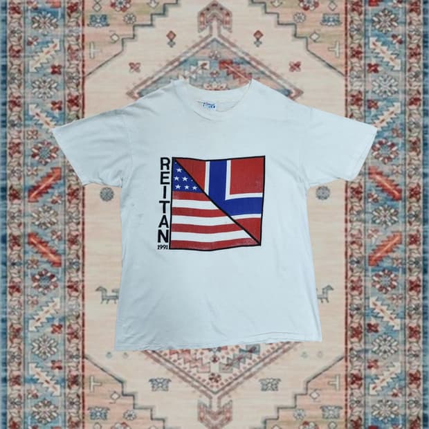 USA made REITAN 1991 빈티지 그래픽 티셔츠 (XL)