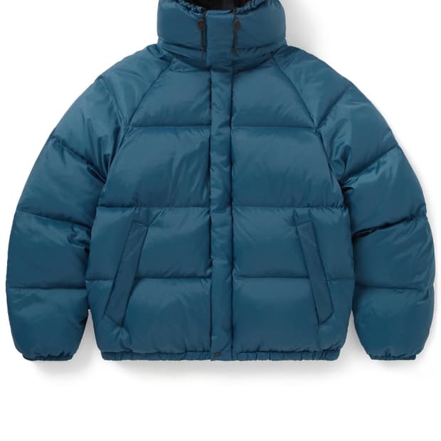 디네댓 윈드스토퍼 푸퍼 다운자켓 블루(L구매)
