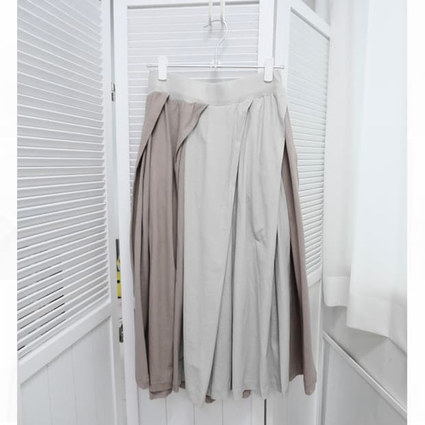 메르시보꾸 게더 스커트