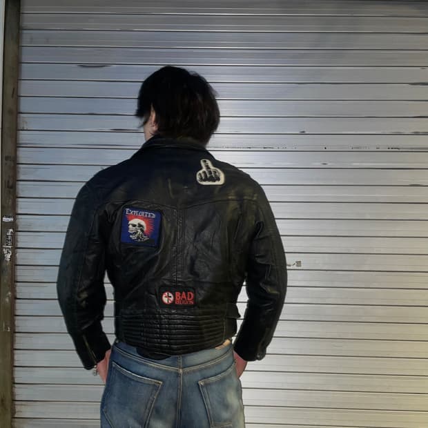 빈티지 락펑크 더블라이더 자켓