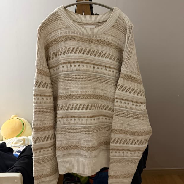 마틴로즈 나파피리 콜라보 케이블 니트 스웨터 L