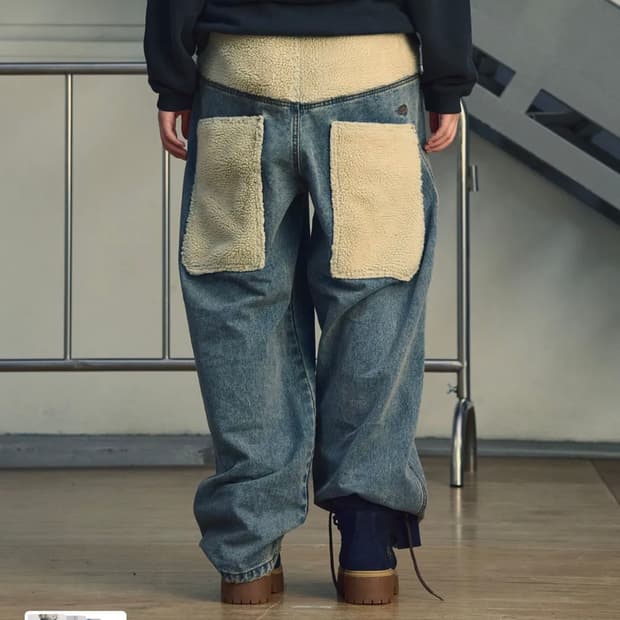 나이스고스트클럽 SHERPA BIG POCKET JEANS S사이즈