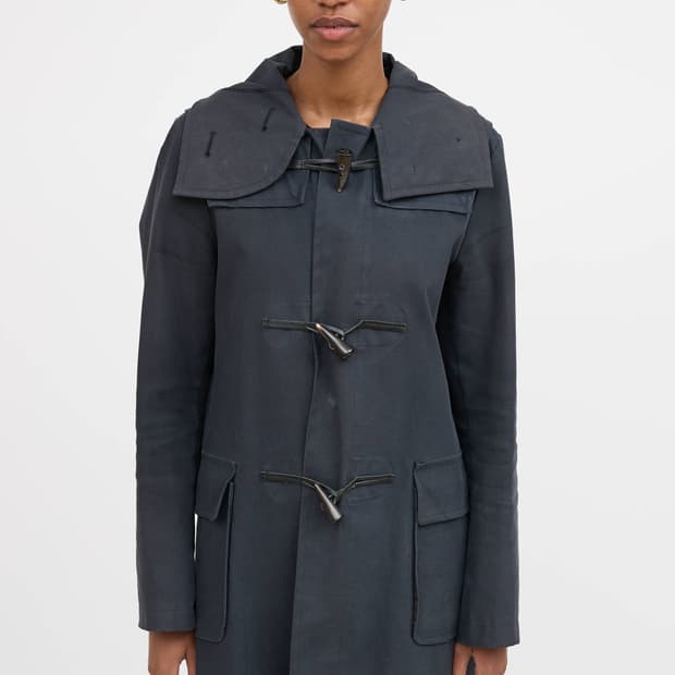 burberry 보이캡 후드 토글 코트