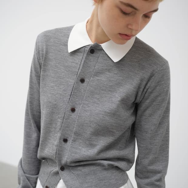 오라리 하드 트위스트 캐시미어 가디건 0사이즈