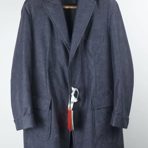 키레드 네이비 싱글 폴로코트