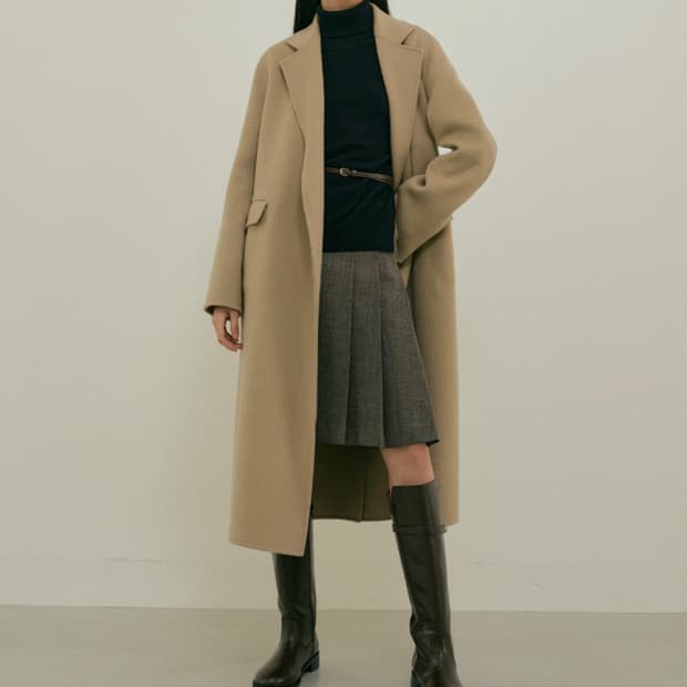 링서울 핸드메이드 벨티드 싱글 코트