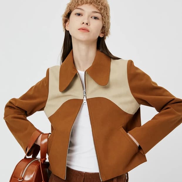 MOONSUN 문선 여성 세무 자켓