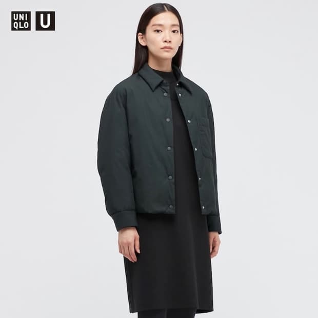 유니클로 U 패디드 셔츠 자켓