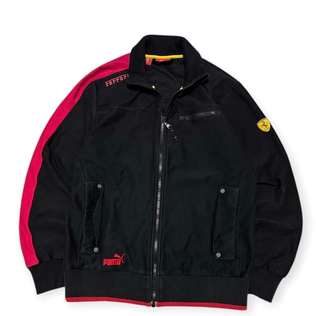 푸마 페라리 F1 레이싱 트랙탑 집업