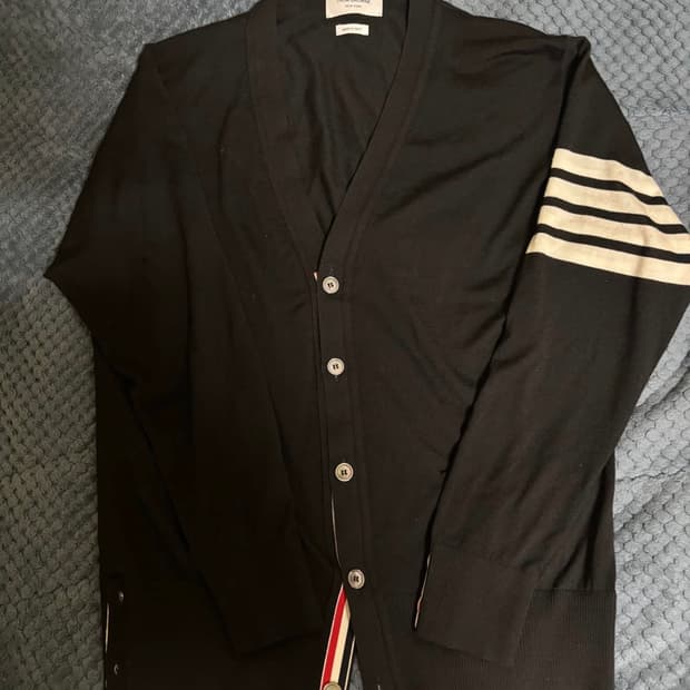 톰브라운 가디건 5사이즈 블랙