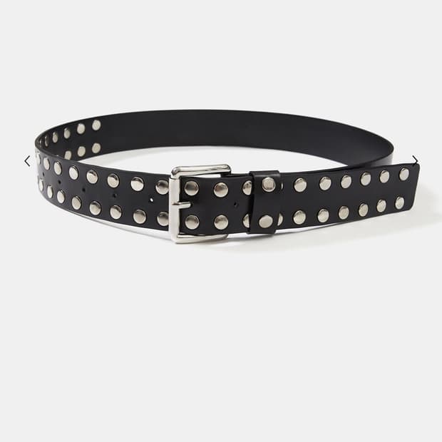 LCDC 더블 스터디드 레더 벨트