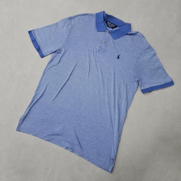 L 폴로랄프로렌 스카이블루 카라 반팔티 0325Y