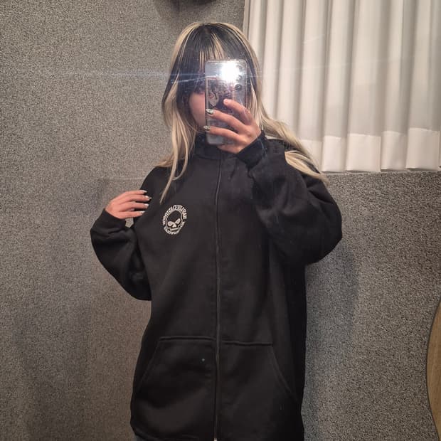 HARLEY DAVIDSON SKULL ZIPUP