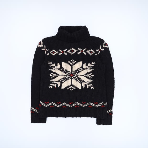 [XL] 폴로 랄프로렌 빈티지 노르틱 패턴 터틀넥 니트 N7009