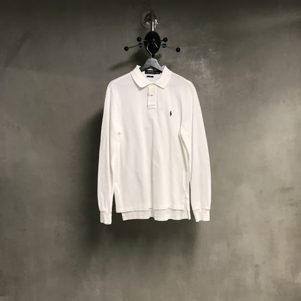 폴로 랄프로렌 PK 긴팔 카라티 화이트 M