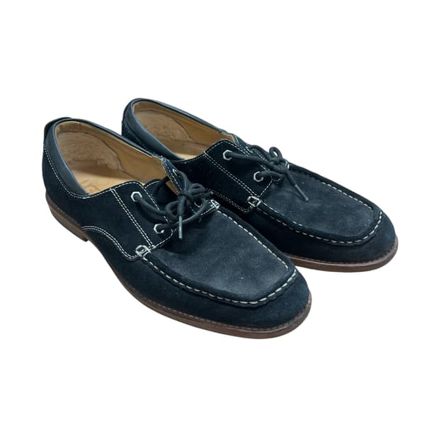 UGG 블랙 스웨이드 U팁 더비 슈즈 275