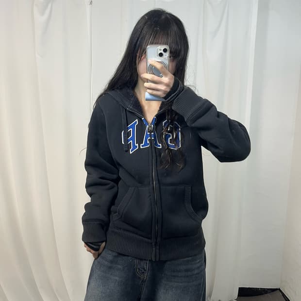 GAP Charcoal Hoodie Zip-Up