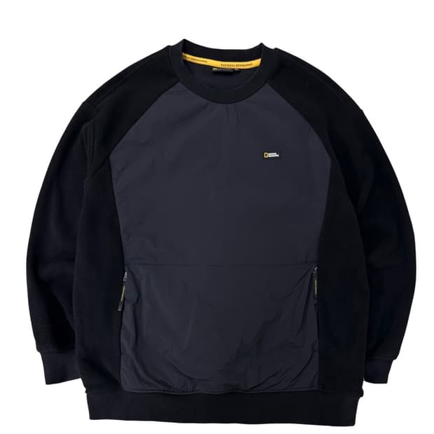 내셔널지오그래픽 웜업 플리스 블랙 (XL) 