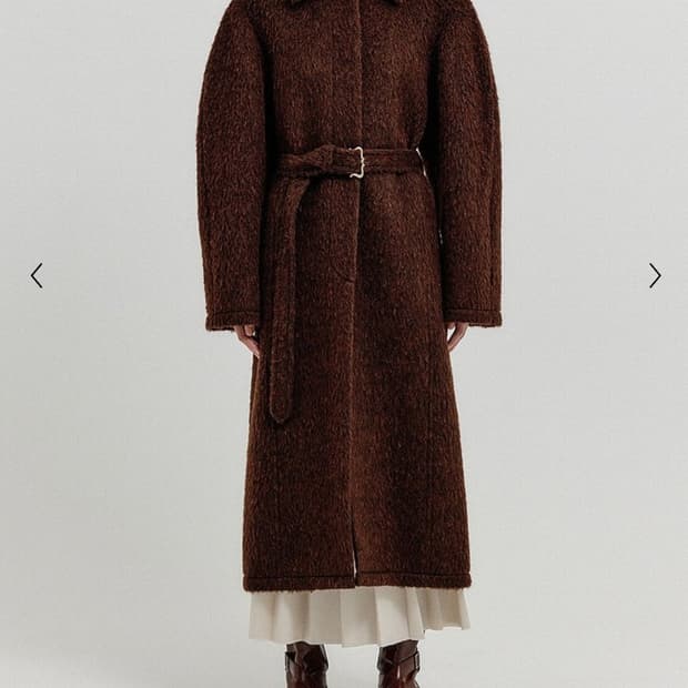 EENK XEDIA Oversized Belted Coat - Brown