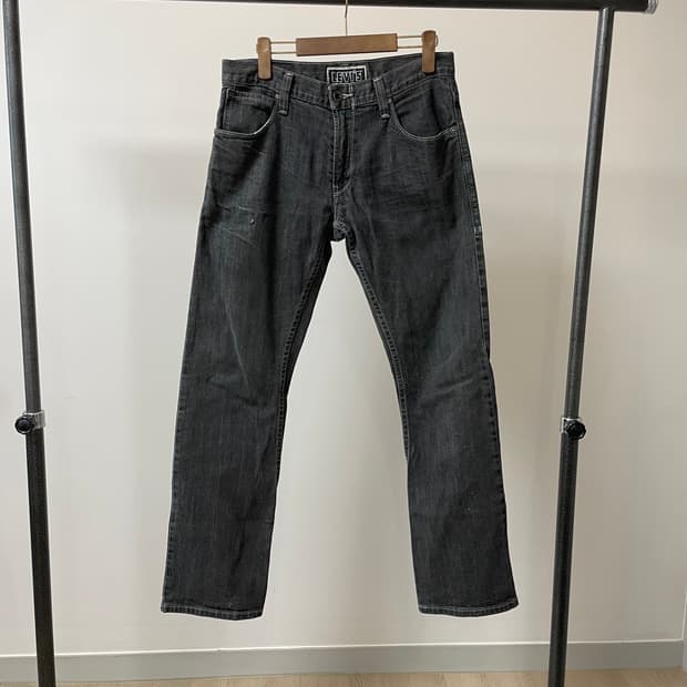 (31) levis514 리바이스 슬림 스트레이트 흑청 데님팬츠