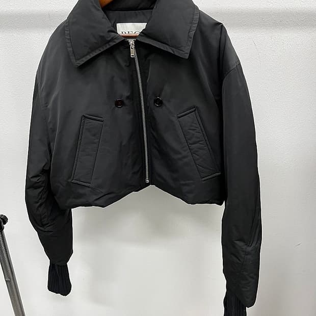 여) 렉토 카라 숏다운패딩 