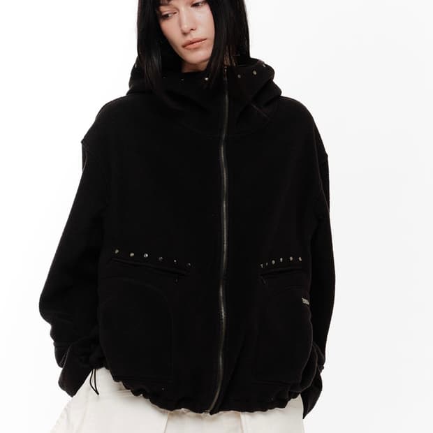 구해요 2000아카이브스 TEDDY STUD FLEECE JACKET