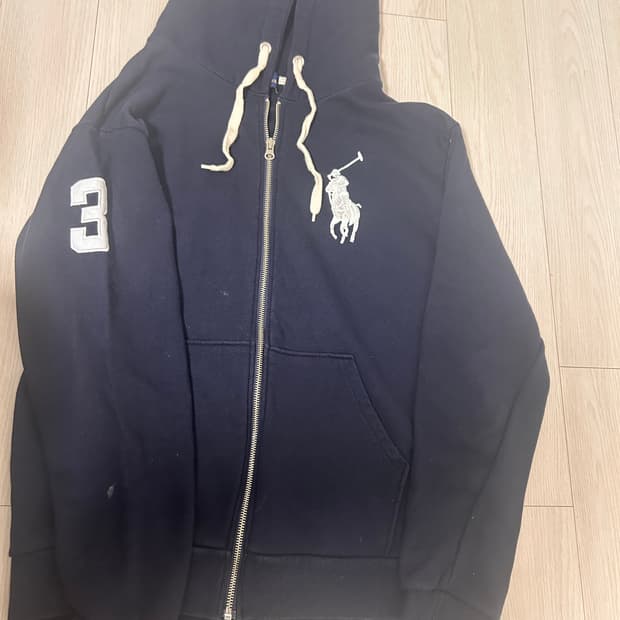 폴로 빅포니 후드집업 네이비